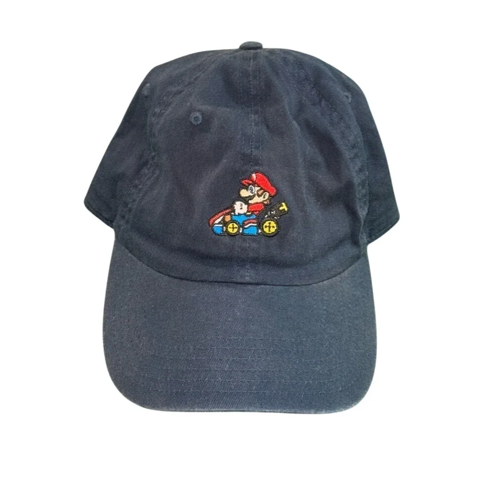 Nintendo Mario‎ Kart 8 Kids Navy Blue Baseball Cap Hat Adjustable 2019 Official